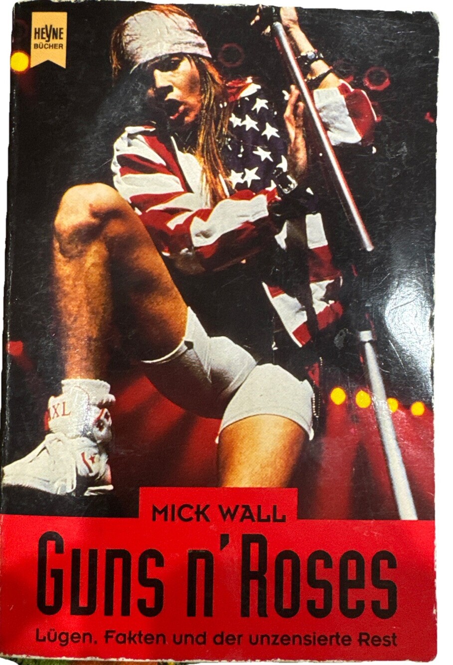 GUNS N' ROSES “Lies, Facts And The UnCensored Rest” Vintage 1991 Book In GERMAN